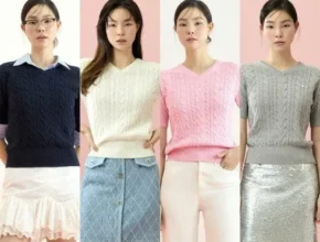 가성비 최고의 24SS 골드버튼 디테일 소프트 니트자켓 3종 별점 5점 제품